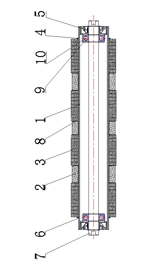 一種耐磨損<a href=http://m.rybart.cn target=_blank class=infotextkey>托輥</a>實用新型swt