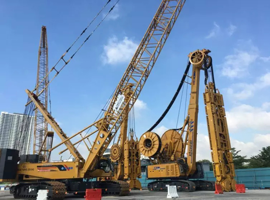 徐工雙輪銑、履帶吊、連續(xù)墻在吉隆坡并肩作戰(zhàn)