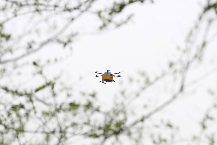 菜鳥無人機賦能商家 獅峰龍井第一采由無人機運輸